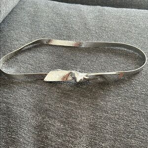 J Crew Metallic Silver Women's Belt